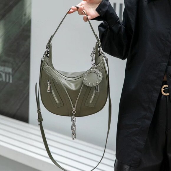 Urban Rebel Bag – Bold Style in Genuine Leather with a Chic Top Handle - Picture 10 of 10